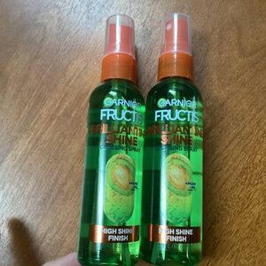 Garnier Fructis Brilliantine Shine Glossing Spray bundle New 3.0 fl oz